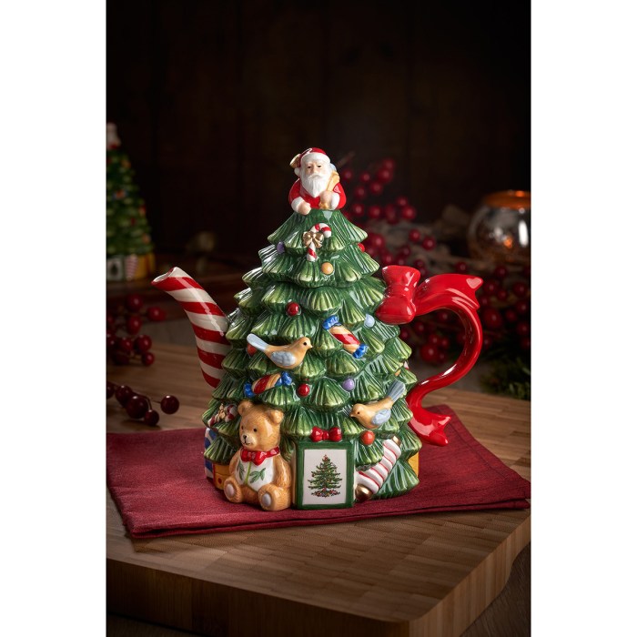 Teapot christmas tree decoration