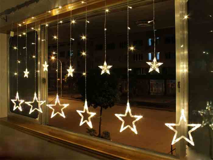 Christmas light decoration window