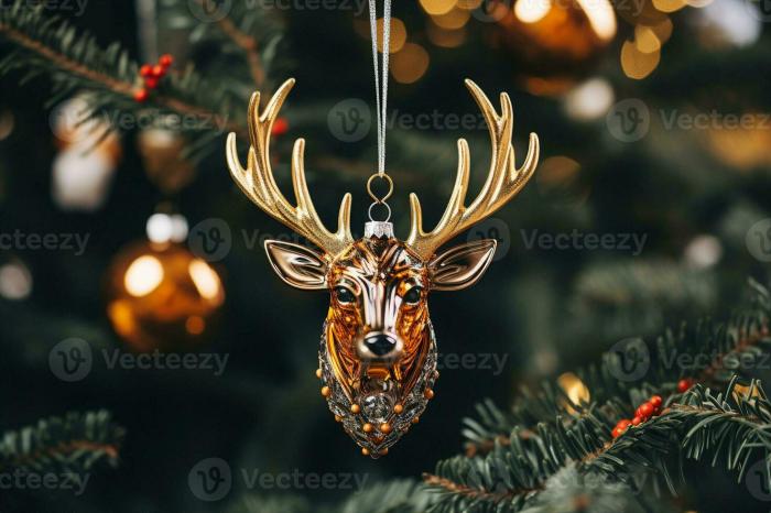 Christmas decoration deer head