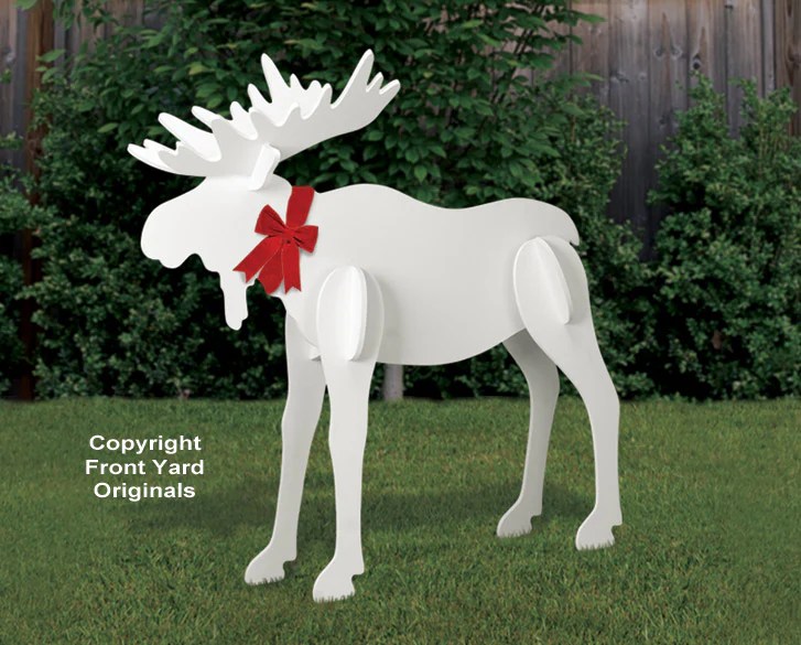 Christmas outdoor moose decoration