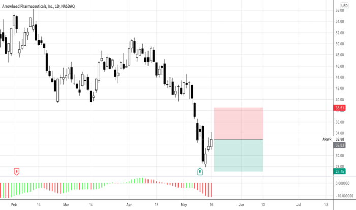 Arwr stock price