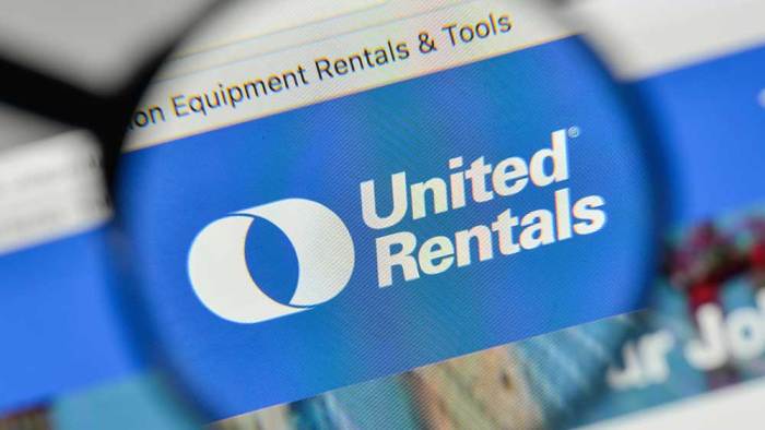 Stock price united rentals